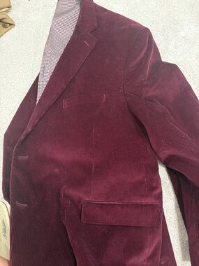Saddlebred Men's Corduroy Sport Coat Burgundy